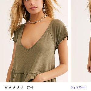 Free People Tops - Free People Sunshine in the Rain Tee Free People Tops - Free People Sunshine in the Rain Tee